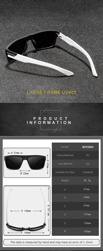 2024 Polarized Men’s Sunglasses – Designer Driving Shades, Retro UV400 Sun Glasses for Men & Women