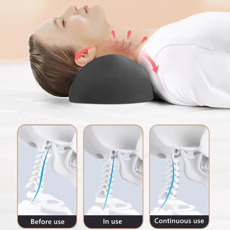 Memory Foam Cervical Neck Pillow – Ergonomic Support Pillow for Spine Protection, Soft Comfortable Sleep Cushion with Removable Cover for Home & Travel