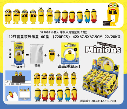 12PCS Surprise Blind Box Cartoon Character Dolls – Cute Model Toy Figures for Mobile, Car & Desktop Decoration Gift