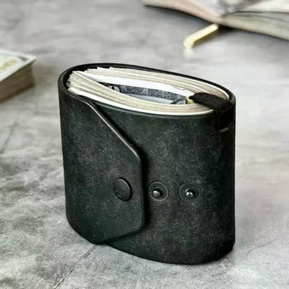 Quick-Access Cash Holder - PU Leather Money Clip Wallet & Bill Organizer Pocket Pouch