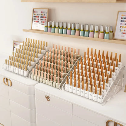 Acrylic Nail Polish Display Organizer – 3/4/5/6/7 Layer Clear Cosmetic & Jewelry Rack Holder