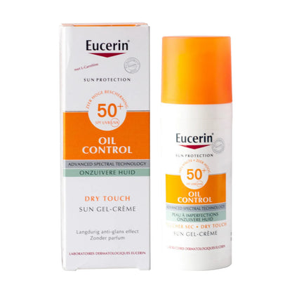 Eucerin Sun Age Defense SPF 50 Face Sunscreen Lotion – Hypoallergenic & Fragrance-Free with Hyaluronic Acid, 50ml