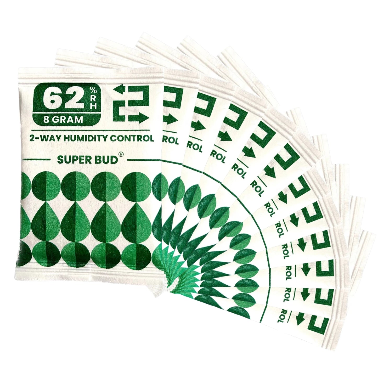 2-Way Humidity Control Packs – 4g/8g, 62% RH Humidifier for Herbs, Flowers & Storage Moisture Balance