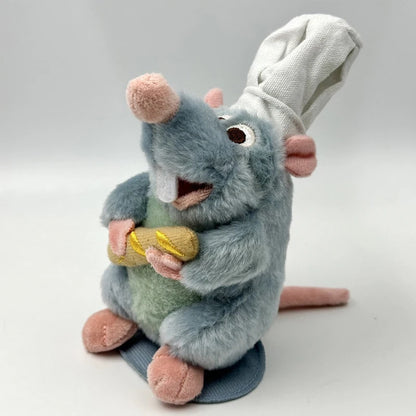 Anime Ratatouille Chef Remy Magnetic Plush Toy - Cute Room Decor, Shoulder Doll, Headband Accessory & Birthday Gift