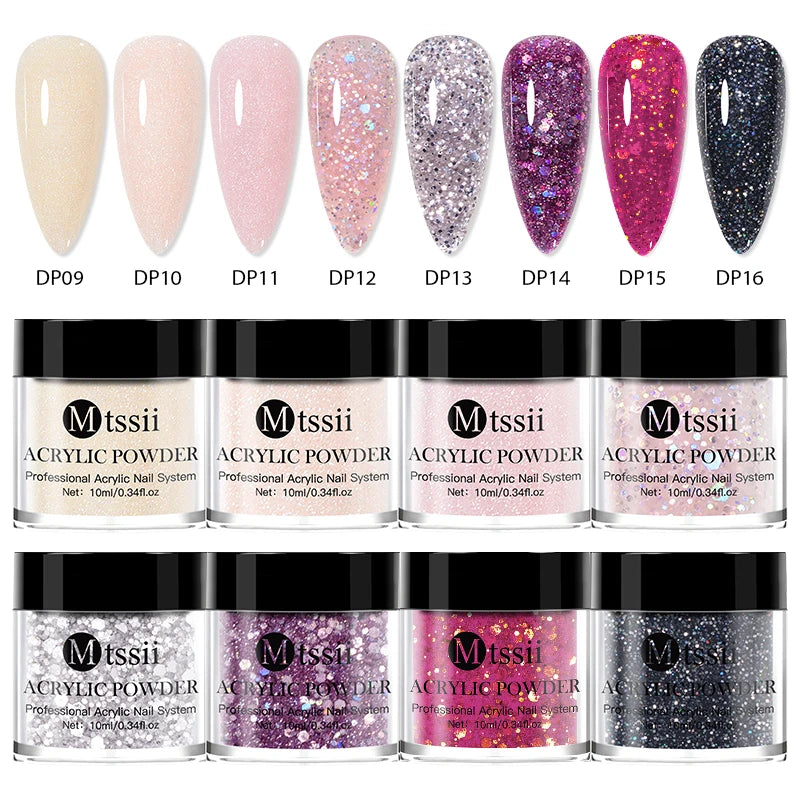 Nail Crystal Powder Kit – Acrylic Liquid Set with Pink & White Powder, Nail Brush for Extension & Carving, Beginner Set