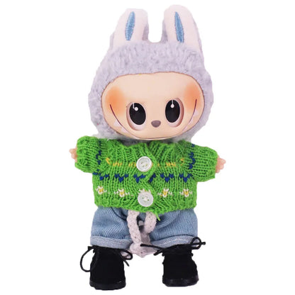 3.8cm Canvas Martin Boots for 17cm Labubu Kpop Dolls | Plush Doll Shoes Accessories & Holiday Gift