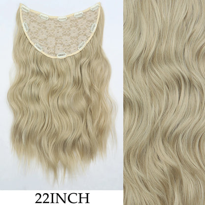 Women’s 7Pcs Hair Extensions with 16 Clips – Natural Black Straight Ombre Hairpiece