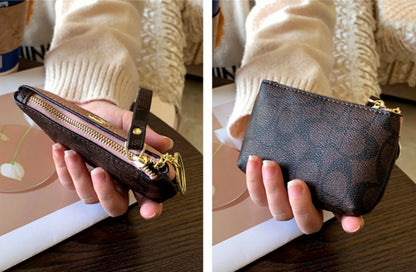 2026 Classic Floral Mini Wallet - Women's Leather Coin Purse & Card Holder