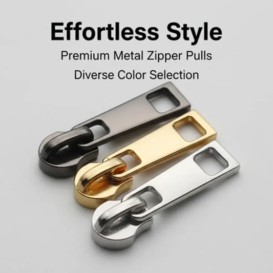5-20PCS Metal Nylon Zipper Pull Heads - Universal Zip Repair Replacement for Clothing, Bags & Accessories