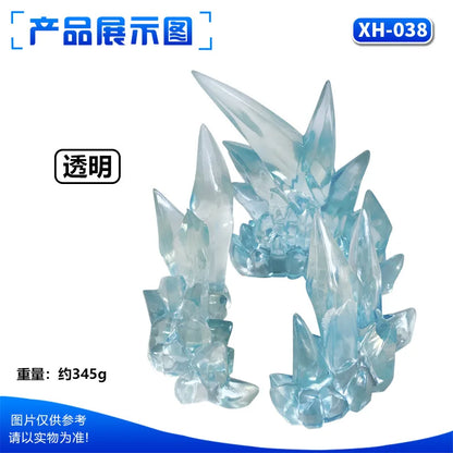 Ice & Whirlwind Flame Special Effects Scene — Luffy, Ace & Bakugou Action Figure Display Toys