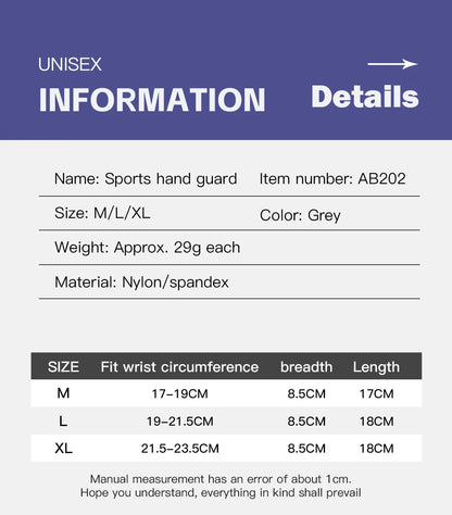 Adjustable Gym Wristband & Palm Guard — Sports Wrist Support Brace with Compression Gloves for Carpal Tunnel