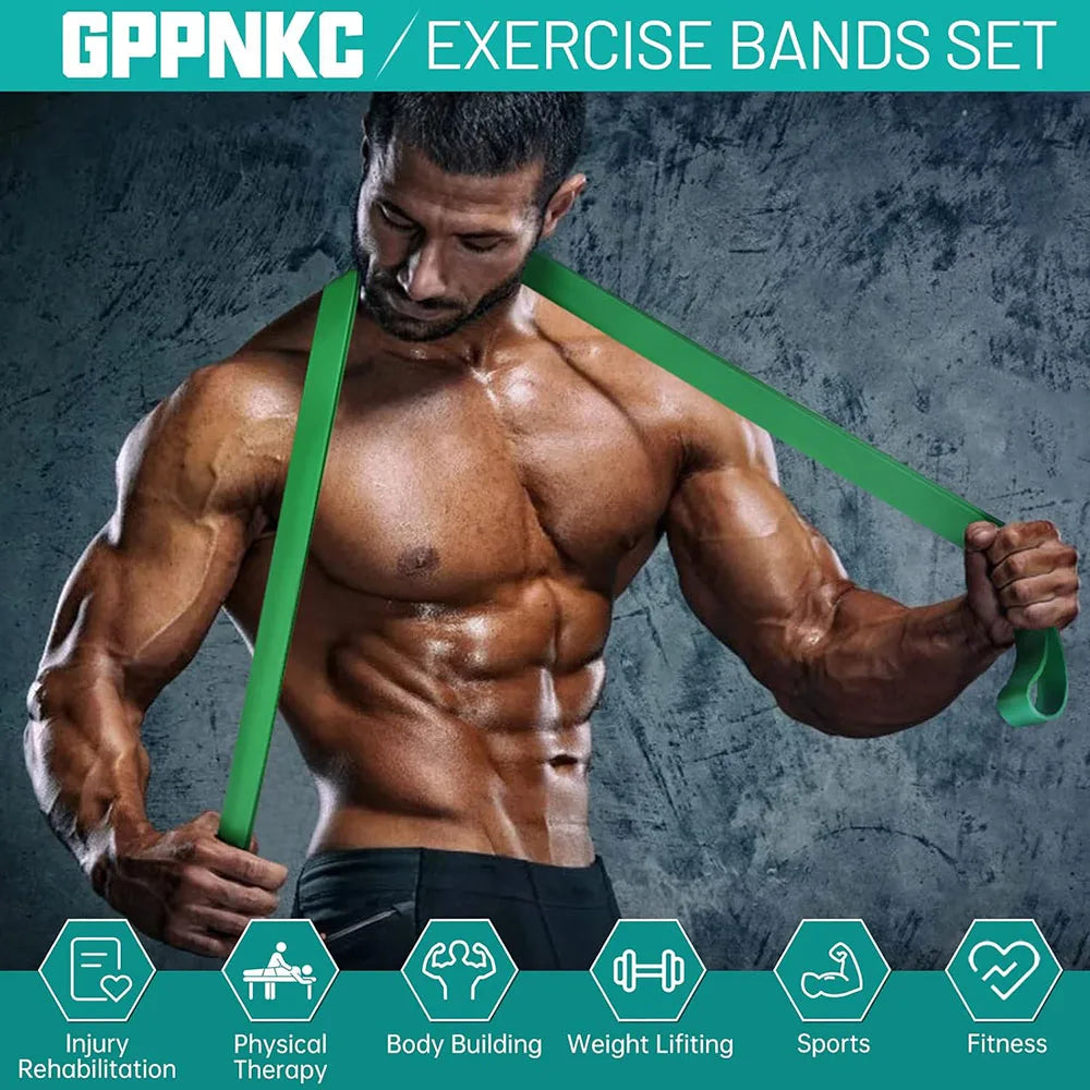 Heavy Duty Resistance Band — Latex Elastic Pull-Up Assist Belt for Pilates, Workout & Home Gym Fitness