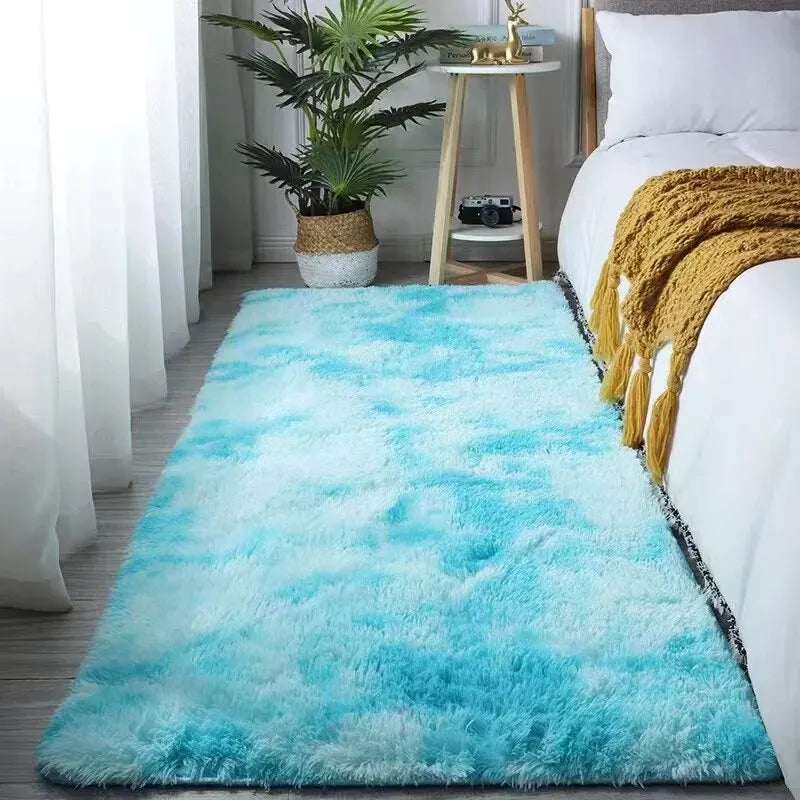 VIKAMA Fluffy Shaggy Rugs – Non-Slip, Machine Washable Soft Plush Area Rugs for Bedroom, Modern Design