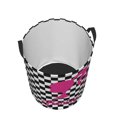 Custom Barbie Logo Laundry Basket – Collapsible Large Capacity Clothes Storage Bin, Disney Baby Hamper
