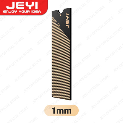 JEYI M.2 Copper SSD Heatsink with Graphene Layer - NVMe NGFF 2280 Drive Cooler for Laptop, PC & PS5