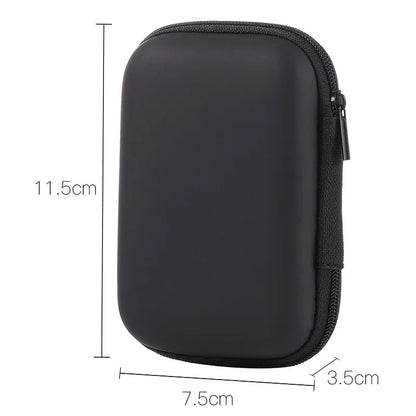 Portable Travel Cable Organizer Bag – Zipper Storage Case for Earphones & Electronic Accessories
