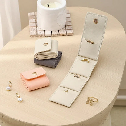 Fashion Velvet Jewelry Display & Storage Bag – Foldable Organizer for Rings, Necklaces & Earrings Travel Packing Case