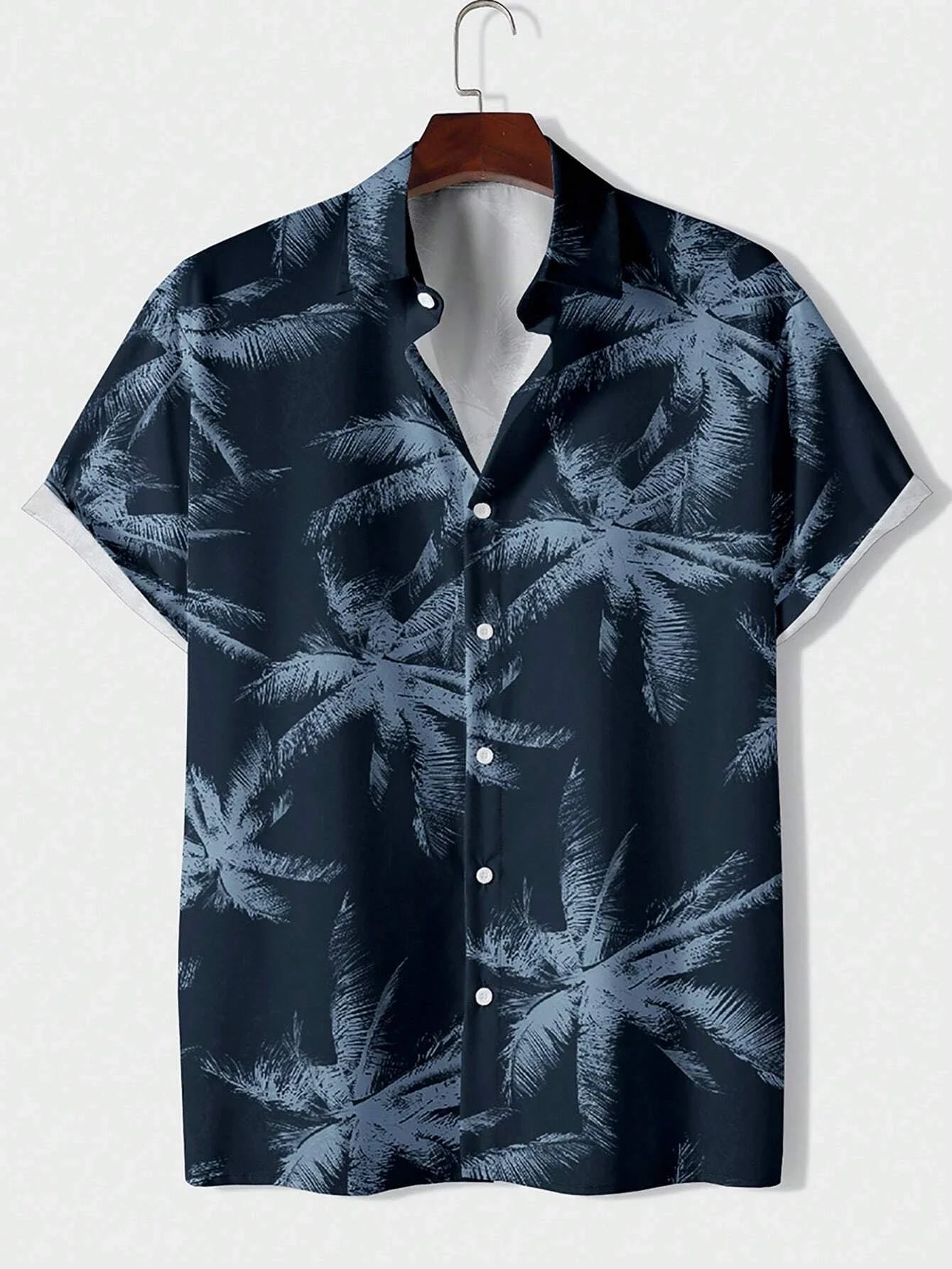 Men’s Hawaiian Print Shirt - Casual Slim Fit Beach Shirt with Vintage Oversized Style