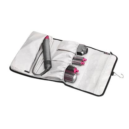 Large Capacity Hair Dryer Case – Dustproof Travel Storage Bag Organizer for Dyson Pre-Styling Dryer & Curling Barrels Pouch