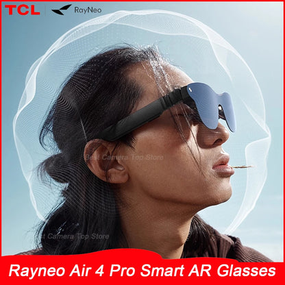 Rayneo Air 4 / 4 Pro AR Glasses 4K HDR10 135" Virtual Screen XR Head-Mounted Display Bluetooth DP Compatible Smart Glasses