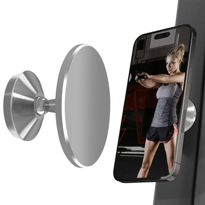 Gym Mate Magnetic Phone Mount – Double-Sided Suction Holder for MagSafe, Hands-Free Video Shooting While Working Out