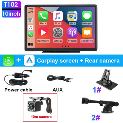 7/10" CarPlay Smart Screen - Wireless CarPlay & Android Auto Multimedia Player for Apple & Android Devices