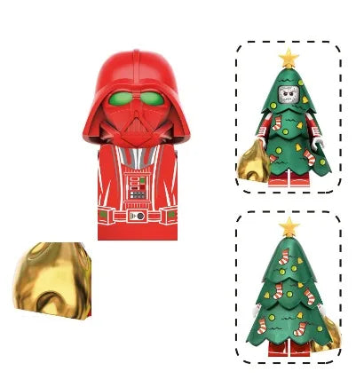 Christmas Building Blocks Toy Set – Santa Claus & Reindeer Action Figures Gift