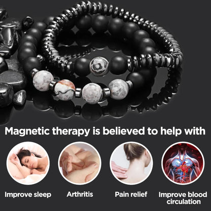 Magnetic Hematite Bracelet - Stylish Wellness Jewelry for Men & Women