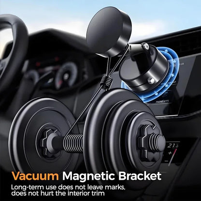 Ultra Magnetic Foldable Car Phone Mount – 360° Rotation Dashboard Holder with Vacuum Suction Cup & GPS Stand
