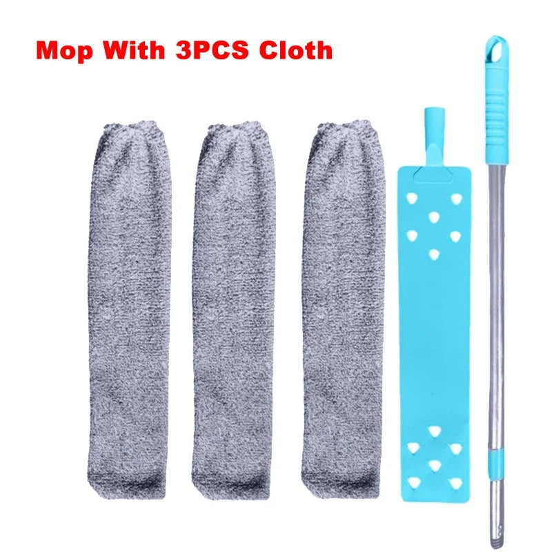 Adjustable Microfiber Long Handle Retractable Ceiling Dust Cleaner – Gap Brush Wand Mop with Extension Pole