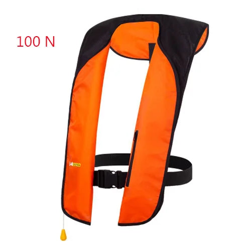 Professional Self-Inflatable Fishing Vest – 150N/100N Life Jacket for Adults, Manual & Auto Water Sports