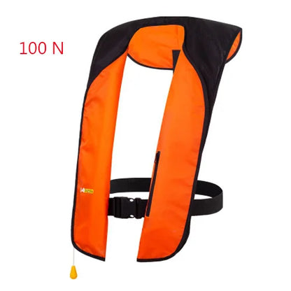 Professional Self-Inflatable Fishing Vest – 150N/100N Life Jacket for Adults, Manual & Auto Water Sports