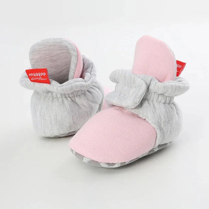 Meckior Baby Socks Shoes – Star Toddler First Walkers Booties, Soft Cotton Anti-Slip Shoes for Boys and Girls