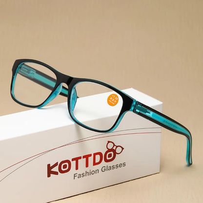Fashion Reading Glasses for Men & Women – Plastic Presbyopia Eyewear with Anti-Blue Light & UV400 Protection