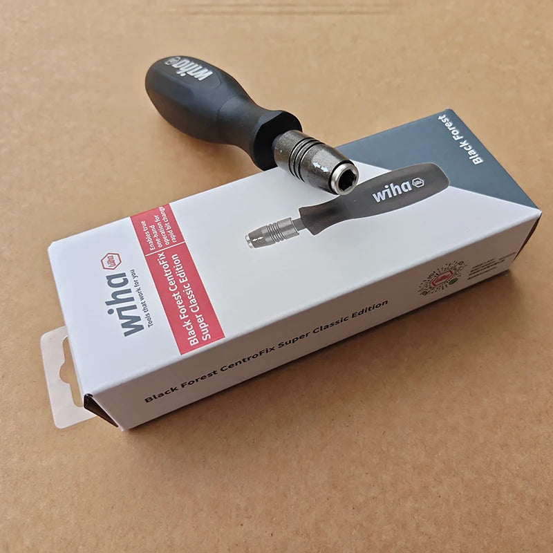 Wiha 47340 CentroFix Screwdriver Handle - 1/4-Inch Hex Quick-Change Bit Holder