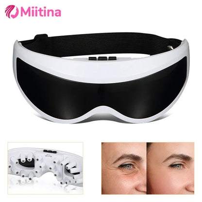 Electric Wireless Eye Massager Mask – Migraine Relief, Vision Improvement & Forehead Vibration Eye Care Glasses