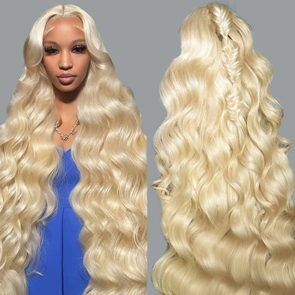 613 Honey Blonde 13x6 HD Lace Front Wig – Body Wave Transparent Human Hair Wig for Black Women