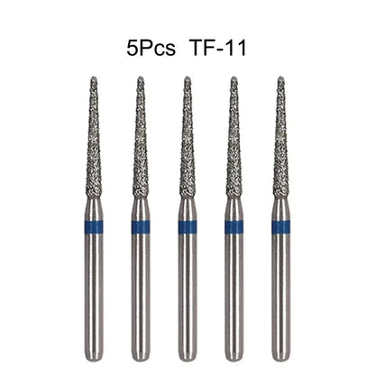 5pcs Dental Diamond Burs Drill FG 1.6mm – High-Speed Handpiece Burs for Polishing & Whitening
