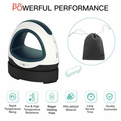 HTVRONT Mini Heat Press Machine — Portable Easy Press for HTV Vinyl, Cricut DIY Printing on T-Shirts, Clothes, Bags, Hats, and Pads