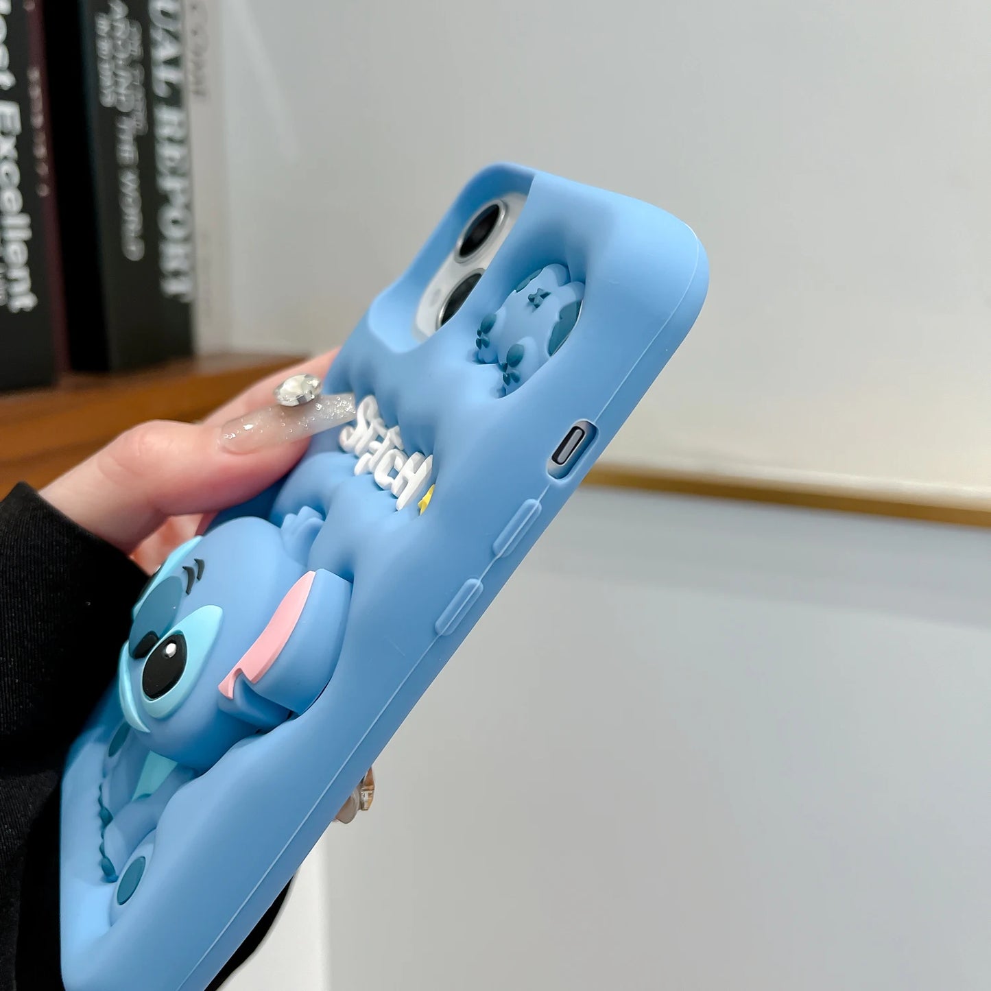 3D Kitty Face Phone Case — Soft Silicone Cartoon Grip Tok Holder for iPhone 11-16 Pro Max