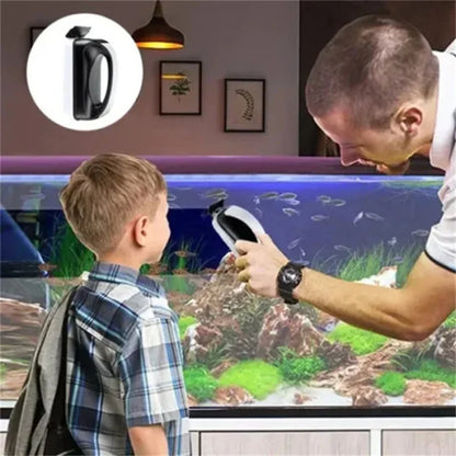 Aquarium Glass Algae Scraper – Magnetic Floating Fish Tank Cleaner Brush