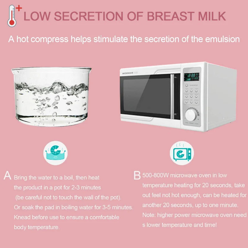 Breast Therapy Pads: Hot Cold Gel Pads for Breastfeeding Essentials & Postpartum Recovery - Nursing Pain Relief