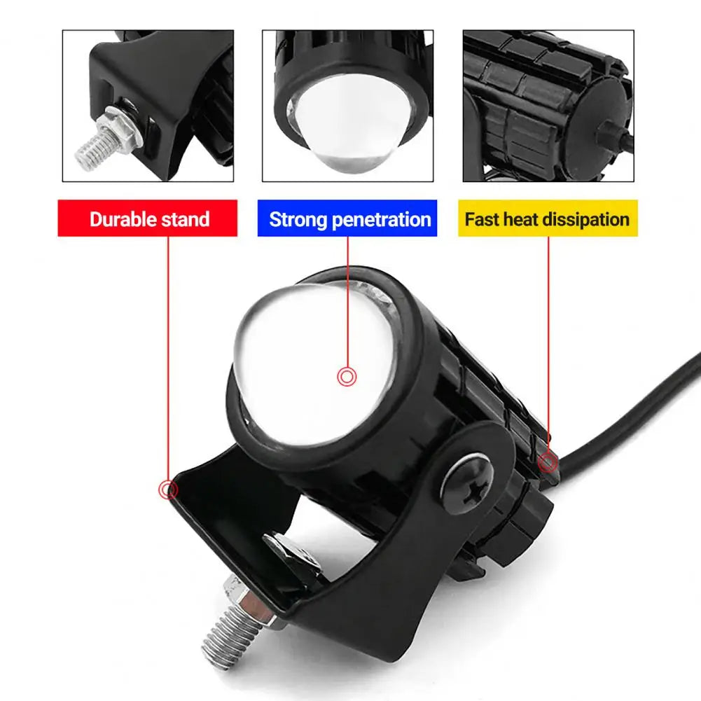 High-Brightness Car Headlamp - Waterproof Motorcycle LED Headlight Lamp Replacement, DIY Fog Light