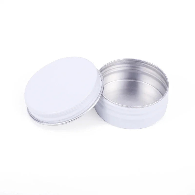 Mini Aluminum Tin Boxes – Round Metal Containers with Lids for Cosmetics, 5g-60g, Multiple Colors