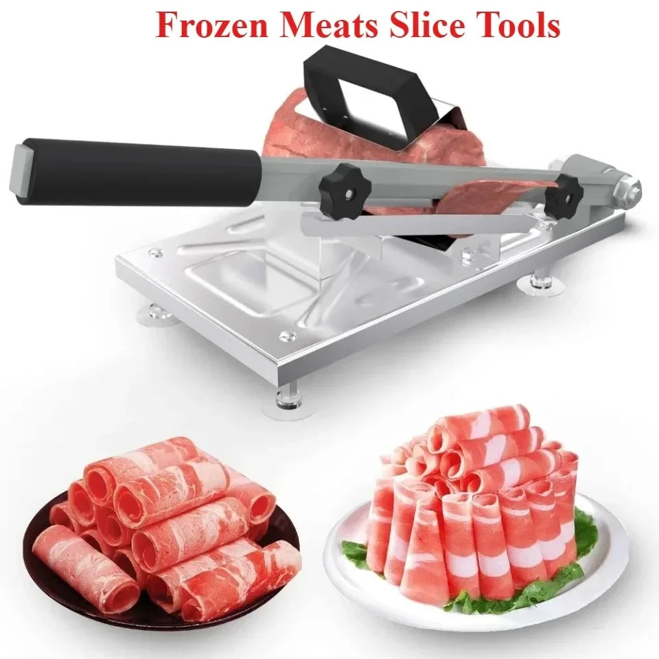 Portable Adjustable Beef & Vegetable Slicer – Household Meat and Frozen Food Cutting Tool