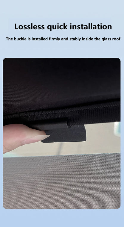 Split Sunshade for Tesla Model 3 (2017-2023) & Model Y – Front & Rear Sunroof Windshield Skylight Glass Roof Cooling Shade