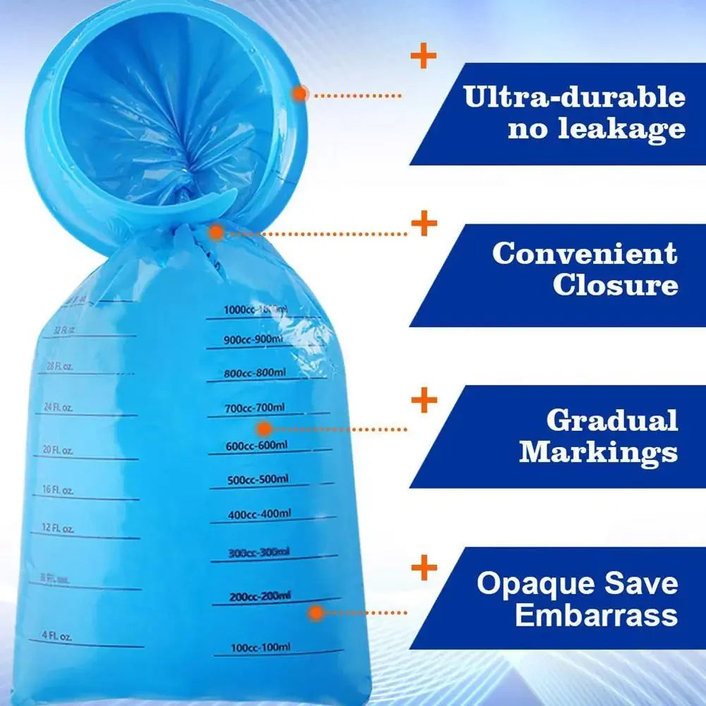 1000ML Disposable Vomit Bag – Portable Travel Emergency Nausea & Motion Sickness Bags for Car, Airplane, Pregnancy & Outdoor Use, Unisex Cleaning Bag