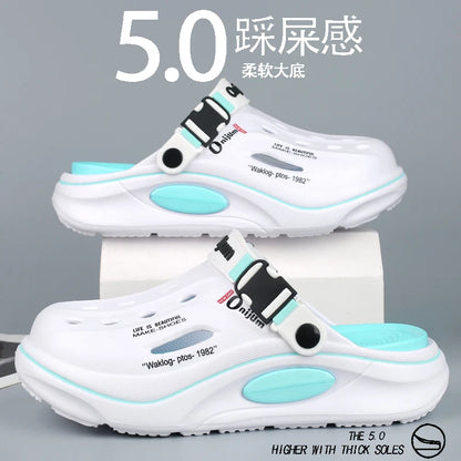 Classic Summer Men’s Clogs – Breathable EVA Garden Shoes, Outdoor Beach Slides & Home Sandals