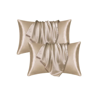 Silk Satin Pillowcase — Hair & Beauty Friendly Pillow Cover, Comfortable Home Decor for Standard/Queen, 1PC