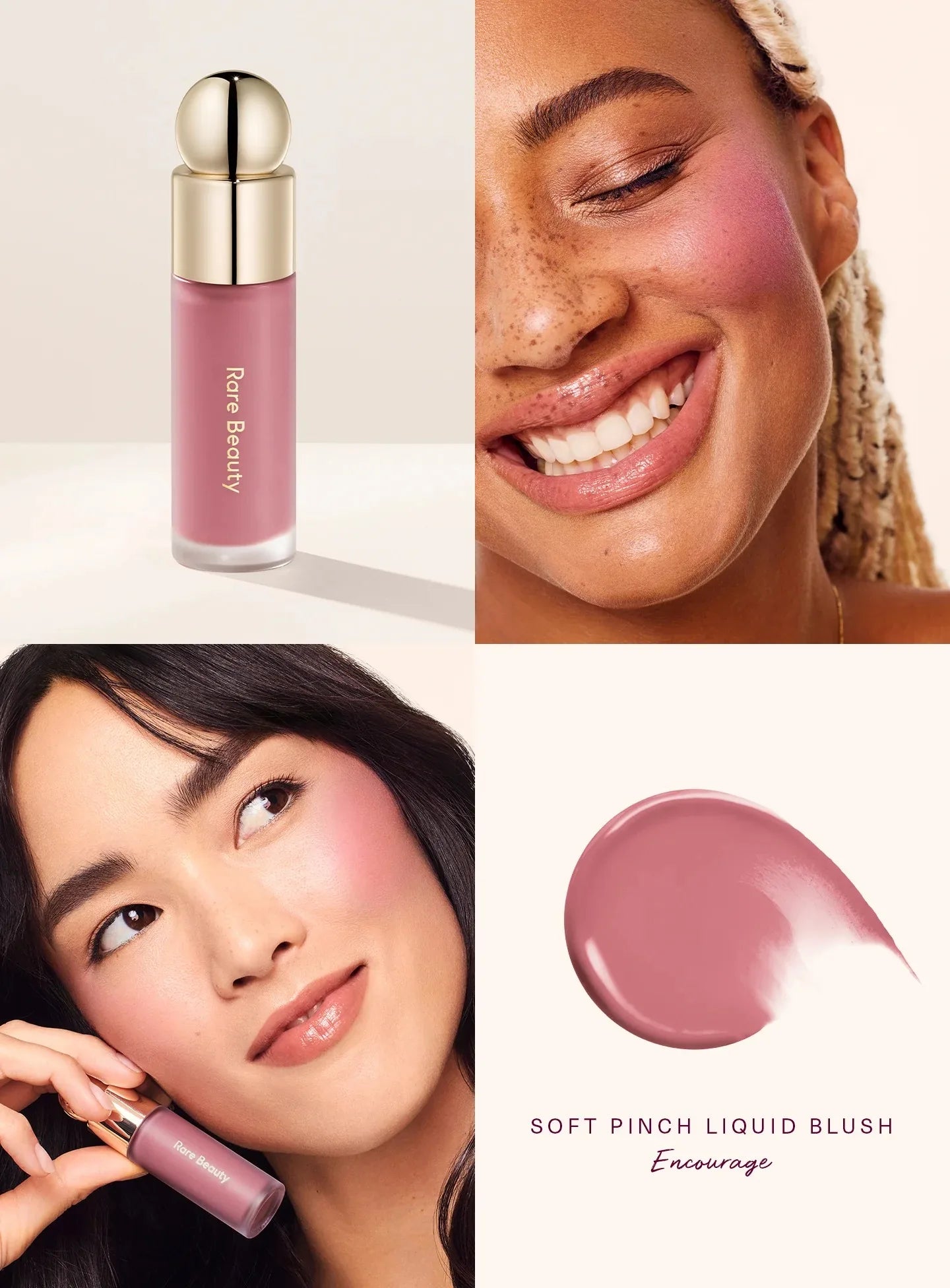 Rare Beauty Soft Pinch Liquid Blush - Long Lasting Silky Smooth Plump Makeup for Natural Glow